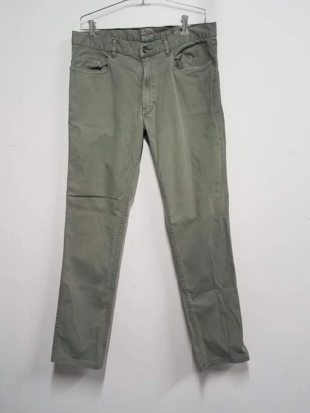 Faherty Comfort Twill 5-Pocket Pant 33 Surplus Green MBC0010-SPG Organic Cotton